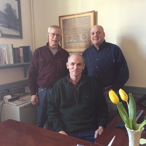 Selectmen Paul Delphia, Sterling Abram, and Peter S. Thomas. Photo by Sherry Miller, Town Administrator