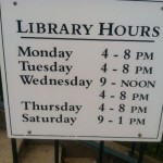 Lib hours