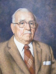 The portrait of Beech Hill Founder John Supple painted by Richard Whitney in 1978. Photo by Rick Swanson, Historical Society of Cheshire County.