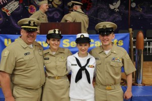 Zach Letourneau (far right) with his family.