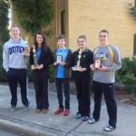 DCA students who visited Bob Jones University (L to R): Jon Clater, Makayla Howard, Ben LaChance, Kelsi Galvin, and Kevin Leblanc.