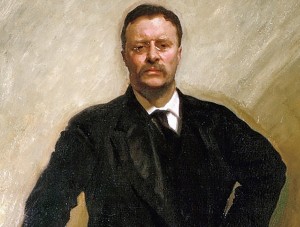 Theodore Roosevelt painted by John Singer Sargent in 1903.