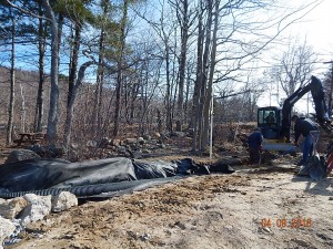 1DWC beach project putting in French drain