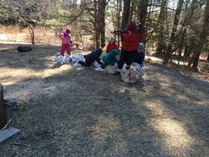 Spring finally brought snow, and a snow dragon, to the Cobb Meadow School. Clara keeps on her feet as Calvin, Van and Rhys hold on tight. Isla is laughing with her friends, while Silas leaps into the air.