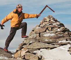 Larry repaired this cairn located on the White Dot trail as you leave the summit.