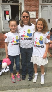 Margaret with two of this year's students (Anna-Kate Curtin and Hadley Bates) when her class danced for the eighth year with Deb Giaimo's Monadnock Mavericks in Children and the Arts Day.