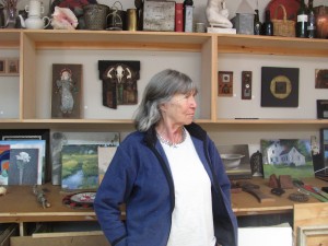 Photo of Georgia Fletcher taken during the 2013 Art Tour by Margaret Gurney