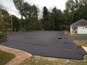 The parking lot connecting the Archives, Library, and Town Hall has been successfully paved, easing access for entry to all involved. Photo by Margaret Gurney